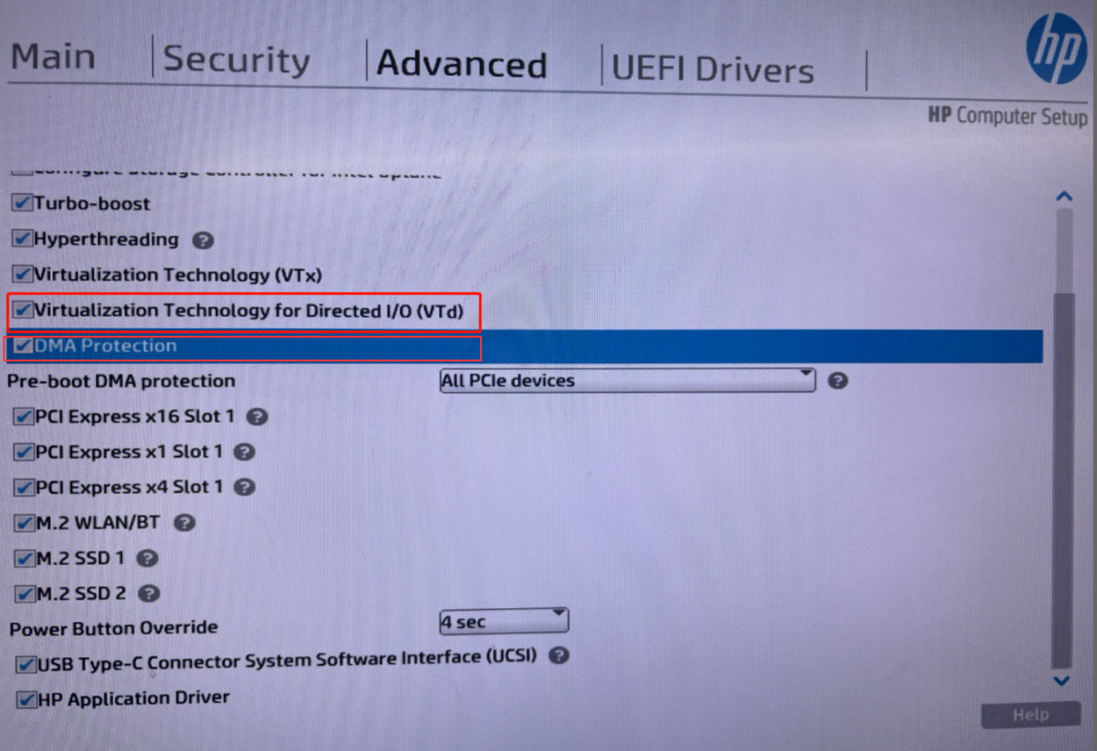 ASUS Intel VT-d beállítás
